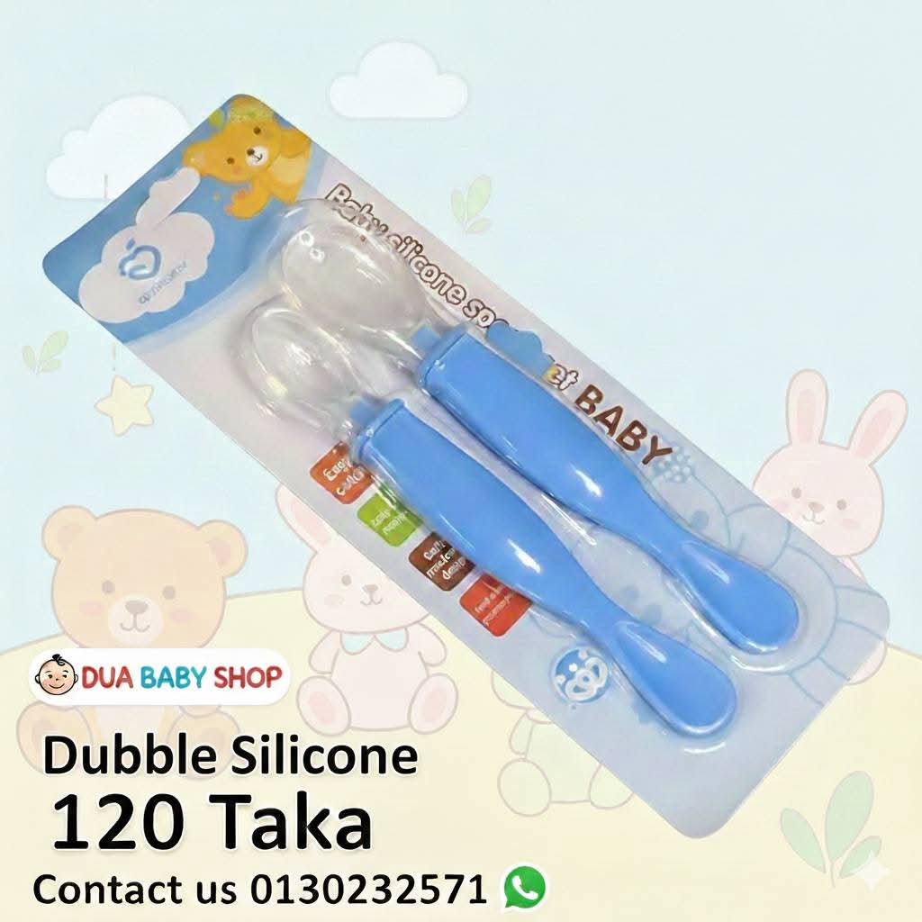 Dubble silicon spoon