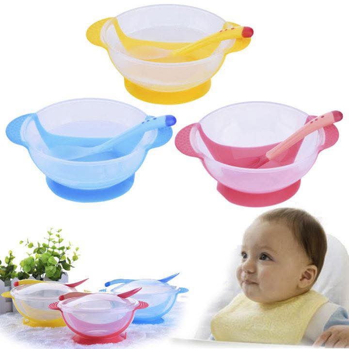 Food bowl with silicone spoon kichuri bati